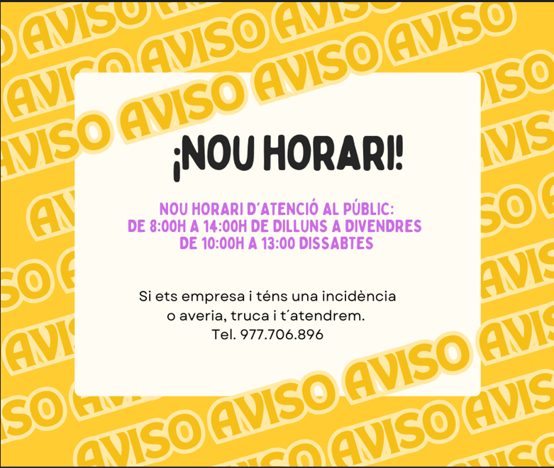 Nou horari